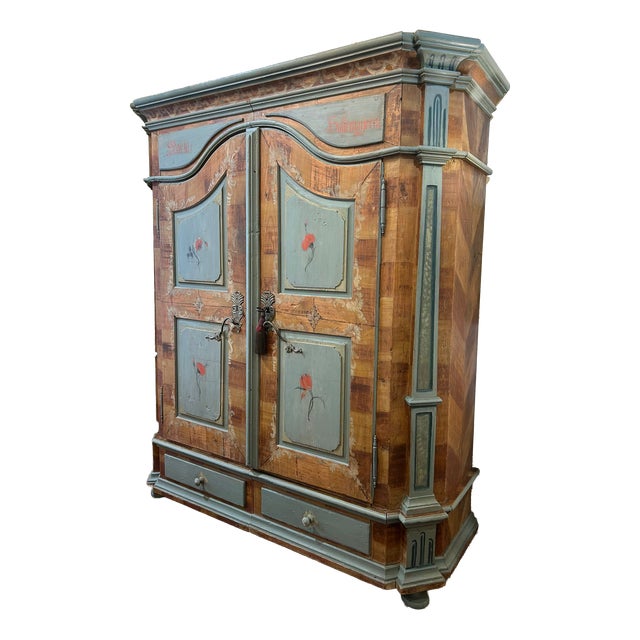 Austrian Wedding Armoire, 18th Century For Sale