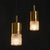 Gold Brass and Bubble Glass Pendant Light attributed to VEB Narva Leuchten, Germany, 1970s For Sale - Image 8 of 16