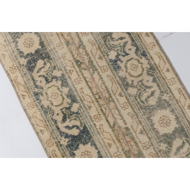 Textile Vintage Handknotted Wool Runner For Sale - Image 7 of 10