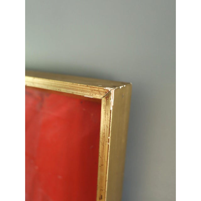 Mid-Century Modern 'Weight of Warmth' Abstract Oil Painting by Swedish Painter Hans Osswald (1919-1983), Framed For Sale - Image 6 of 14