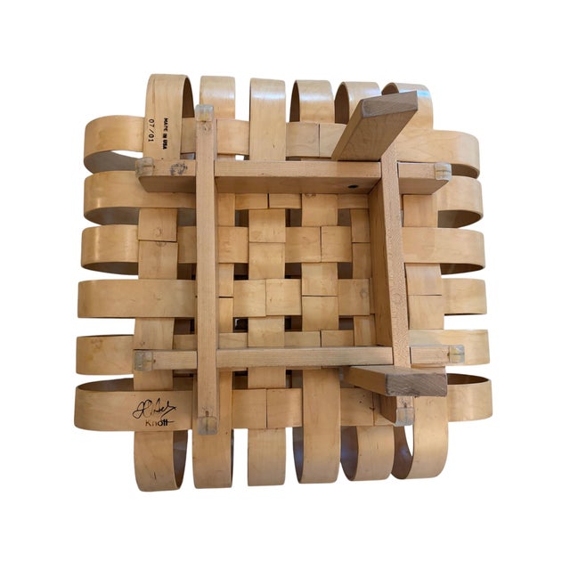 Postmodern Vintage 1993 Frank Gehry for Knoll Power Play Woven Lounge Chair and Ottoman For Sale - Image 3 of 18