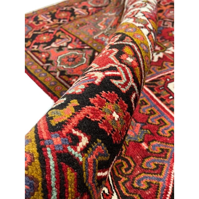 1950s Persian Antique Hand Knotted Heriz For Sale In Washington DC - Image 6 of 10
