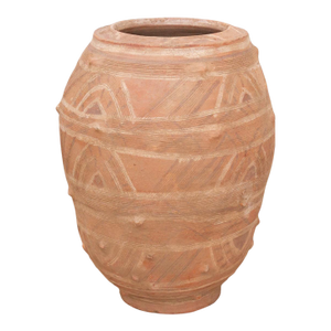Rare 25" Tall African Clay Water Pot