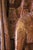 Vintage Southeast Asian Carved Teak Elephant & Temple Relief on Silk For Sale - Image 13 of 16