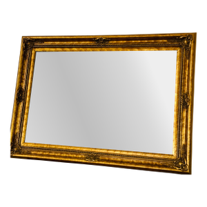 Large Vintage Louis XVI Style Ornate Giltwood Wall Mirror