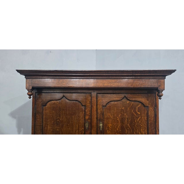 Georgian Oak Court Cupboard, 1790 For Sale - Image 4 of 18