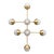 Molecule 8 Flush Mount For Sale