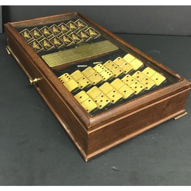 The Franklin Mint House of Faberge Imperial 22 K Gold Plated Dominoes