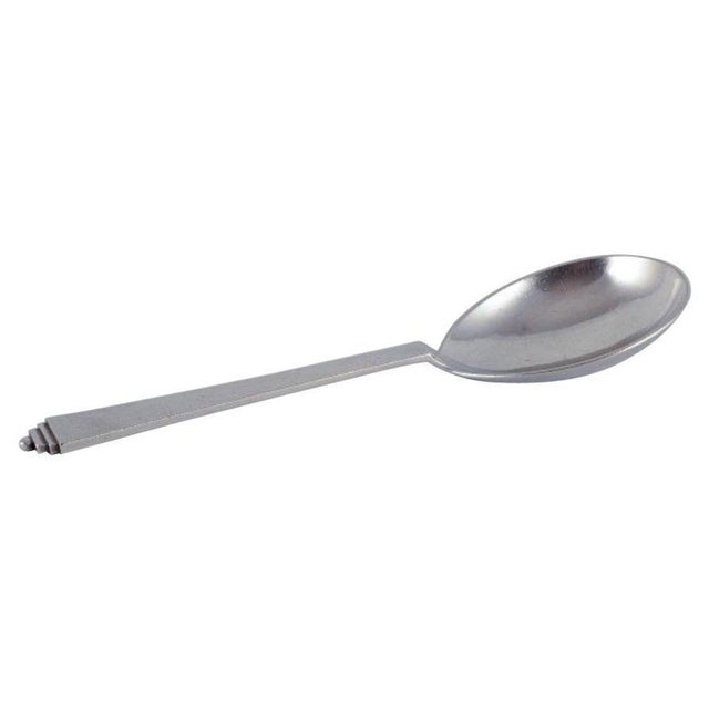 1940s Serving Spoon in Sterling Silver by Georg Jensen, 1940s For Sale - Image 5 of 5