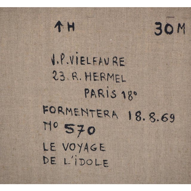 Jean-Pierre Vielfaure, The Journey of the Idol, Oil on Canvas For Sale - Image 7 of 8