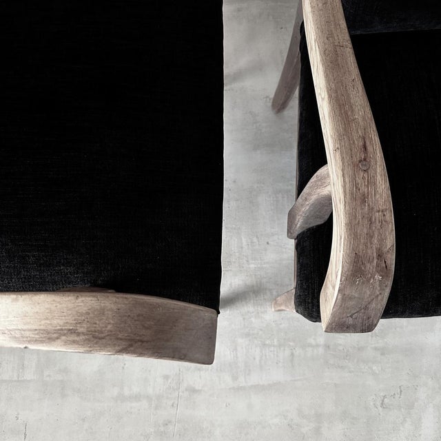 Beige Set of Vintage Coastal Armchairs For Sale - Image 8 of 9