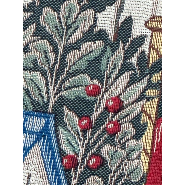 Vintage French Jacquard King Arthur Legend Tapestry by Aubusson, 1990s For Sale - Image 18 of 18