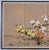 1950s Japanese Byobu "3 Colorful Chrysanthemums" Orange, White & Yellow Flowers Hand Painted 4-Panel Screen Excellent Front Good+ Back For Sale - Image 4 of 10