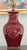 Chinese Tall Sang De Boeuf Oxblood Red Chinese Porcelain Lamp With Shade For Sale - Image 3 of 10