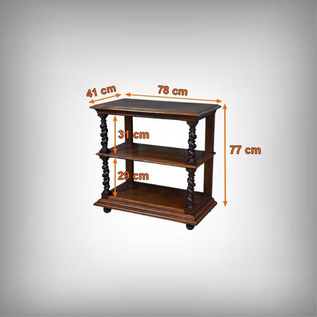 Louis XIII Style Oak Side Table, Early 20th Century For Sale - Image 13 of 14