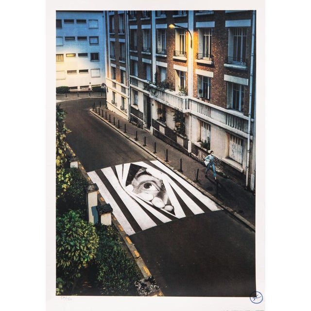 Contemporary JR, Finding Hope, Night View, Paris, France, 2020, Lithograph For Sale - Image 3 of 3