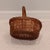 Vintage Medium Oval French Style Hand Woven Natural Wicker Basket. For Sale In Chicago - Image 6 of 9