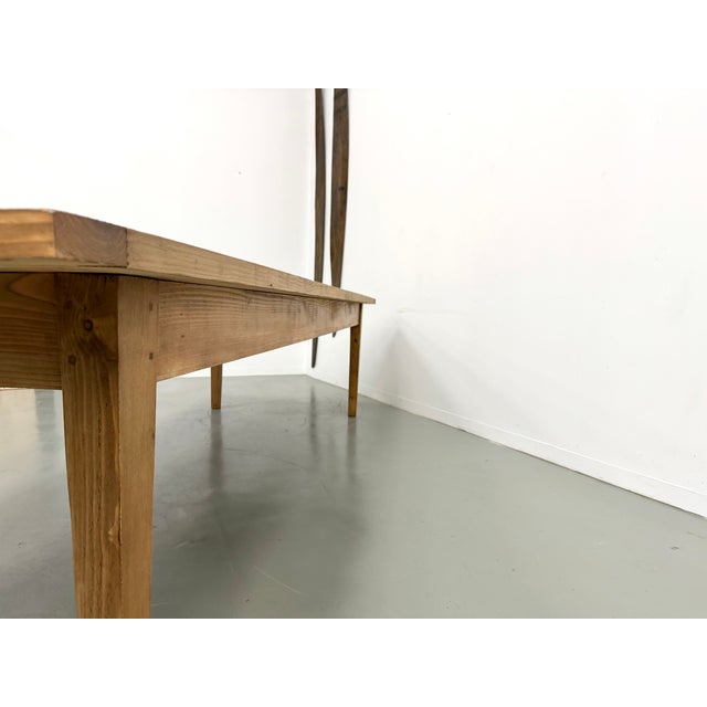 Monumental Pine Farmhouse Table, 1970s For Sale - Image 6 of 18