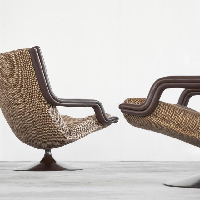 F152 Lounge Chairs and Ottoman attributed to Geoffrey Harcourt for Artifort, 1975, Set of 3 For Sale - Image 18 of 18