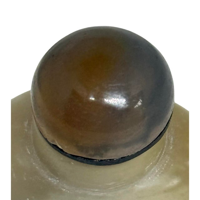 Late 19th Century Chinese Carved Shadow Agate 2 1/8” Tall Snuff Bottle For Sale In Washington DC - Image 6 of 12