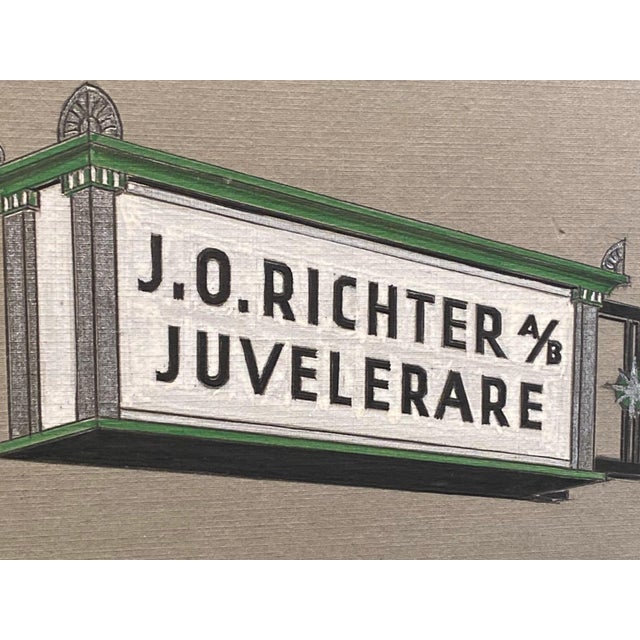Swedish Art Deco Advertising Sign Gouaches, 1930s, Set of 6 For Sale - Image 13 of 17