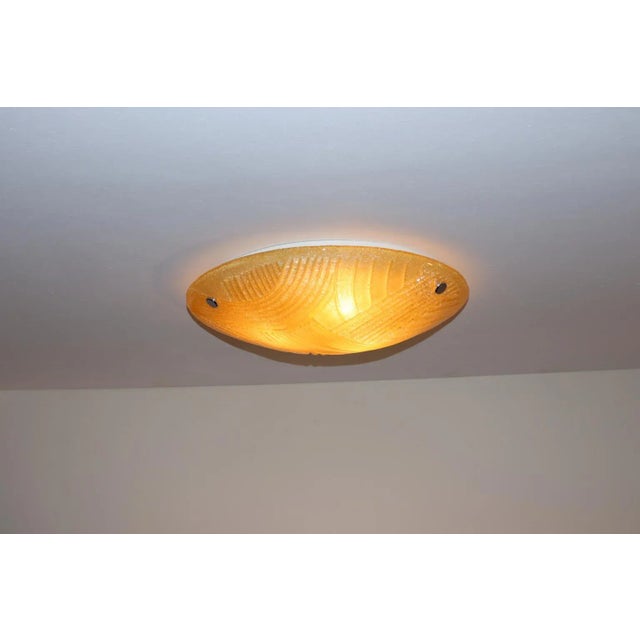Mid-Century Modern Mid-Century Modern Murano Glass Ceiling Lamp For Sale - Image 3 of 13