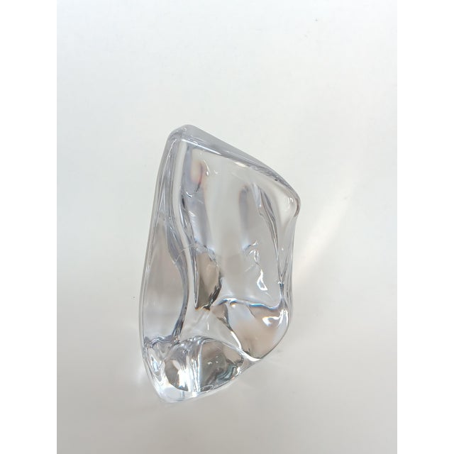 1970s Crystal Glass Bookend from Daum, France, 1970s For Sale - Image 5 of 10