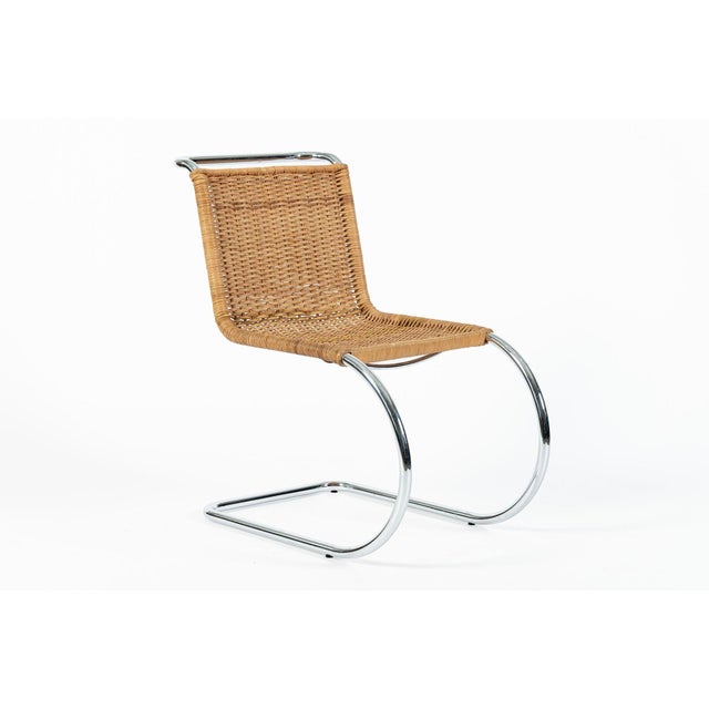 Mies Van Der Rohe Mr10 Cane and Chrome Cantilever Dining Chairs for Stendig, Bauhaus Pair For Sale - Image 14 of 18
