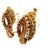 Vintage Cherny Diamond and Ruby 18k Gold Sculptural Earrings, A Pair For Sale - Image 9 of 14