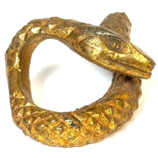 French Art Deco Ormolu Serpent Handle, Stamped LT / 2, circa 1925–1935 For Sale - Image 15 of 18