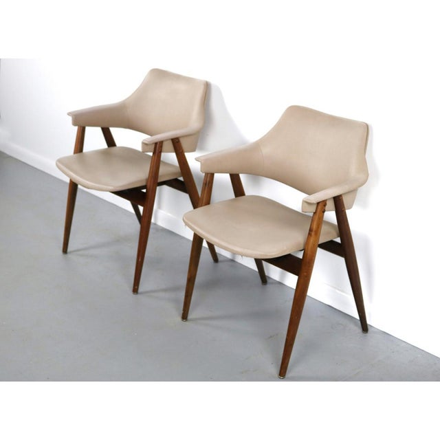 Mid-Century Modern 1960s Vintage Pierre Pauline for Thonet Bentwood Accent/Side Chairs- A Pair For Sale - Image 3 of 7