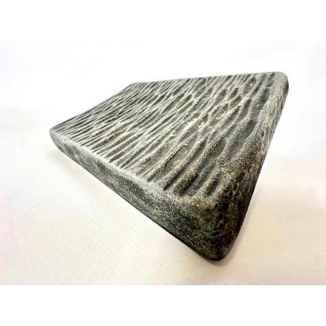 Metal Brutalist Aluminum Push and Pull Alpana Door Handle, 1970s For Sale - Image 7 of 8