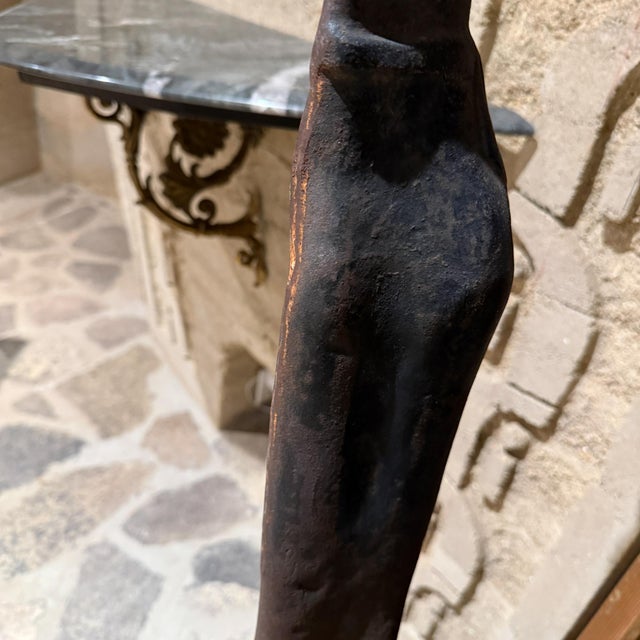 Mid Century Bronze Sculpture of a Standing Figure Tette De Femme For Sale - Image 10 of 12