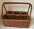 Vintage Wicker Flatware Serving Basket Caddy For Sale - Image 4 of 8