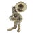 Vintage Italian Handmade Genuine Silver Angini Branded Street Artist With Instrument Figurine, Made in Tuscany (Arezzo) For Sale