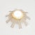 Mid-Century Modern sunburst brass pendant lamp, circa 1960. Traditionally manufactured in France. By unknown designer. In...