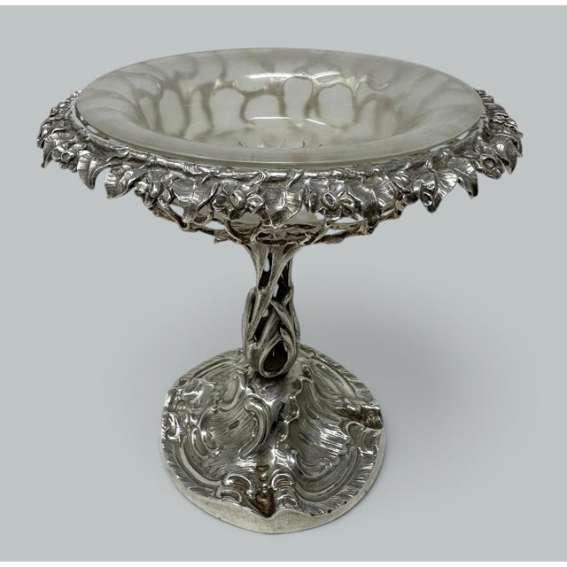 An exceptionally fine quality example of an English Heavy Gauge Sterling Silver Grand Tour style circular Centerpiece or...