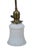 Victorian Antique Victorian Brass Milk Glass Stick Pendant Ceiling Light 35" For Sale - Image 3 of 13