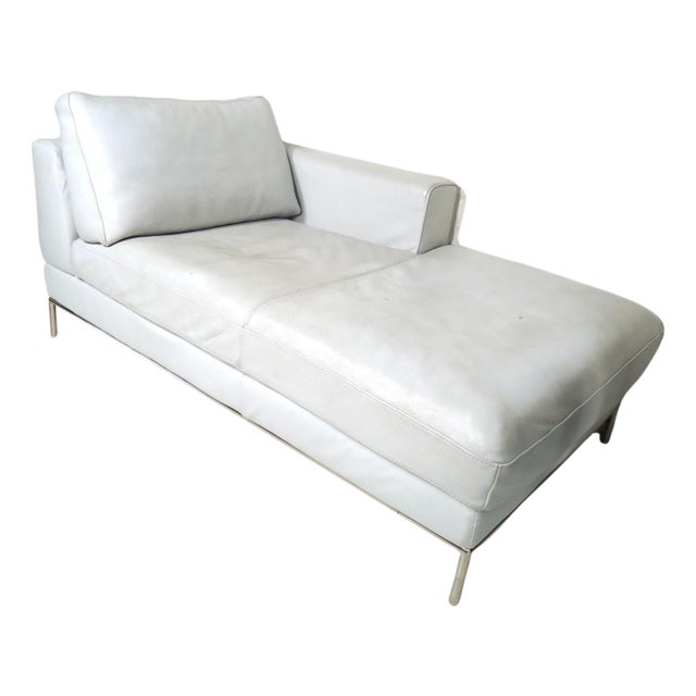 1960s Vintage Modern White Settee For Sale