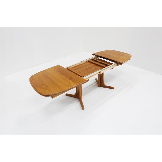Vintage Danish Oval Extendable Dining Table in Teak, 1960s For Sale - Image 10 of 10