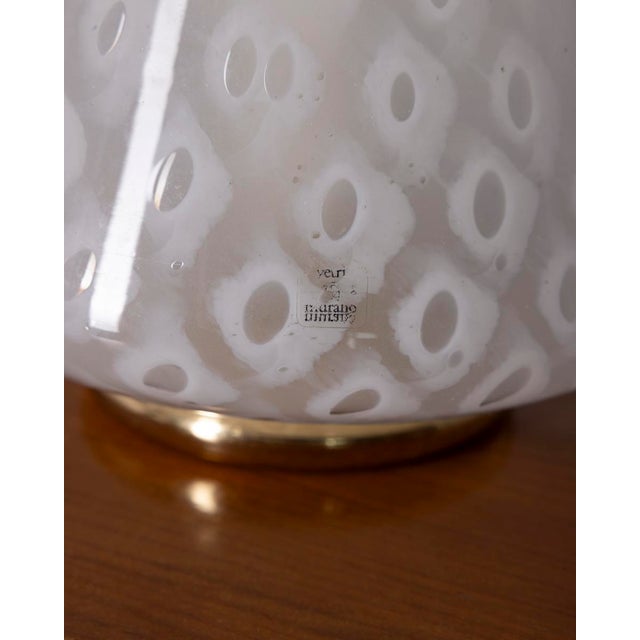 Vintage Italian Murano Glass Table Lamp, 1970s For Sale - Image 6 of 9