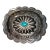 Mid 20th Century Antique Navajo Silver With Turquoise Belt Buckle, Signed For Sale