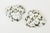 This pair of very special vintage Murano glass abstract paperweight heart sculptures are from their 50's and retain their...