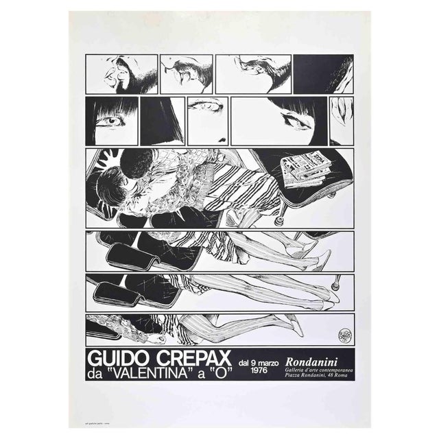 Modern Crepax, from Valentina to O, Offset Print, 1976 For Sale - Image 3 of 3