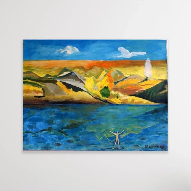 Iszchan Nazarian, Sunny Hills, Acrylic on Canvas, 2009 For Sale - Image 3 of 6