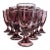 Plummy Purple Swirled Goblets- Set of Ten For Sale