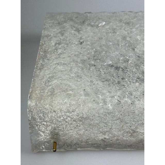 Ceiling Lamp in Ice Glass from Kaiser Leuchten, Germany, 1970s For Sale - Image 9 of 18