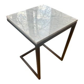 Parsons Marble Side Table For Sale