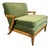Mid Century Modern Pecan Wood “Sophisticate” Lounge Chair by Tomlinson Restored For Sale