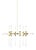 Visual Comfort Modern Linger 18-Light Chandelier LED Natural Brass For Sale